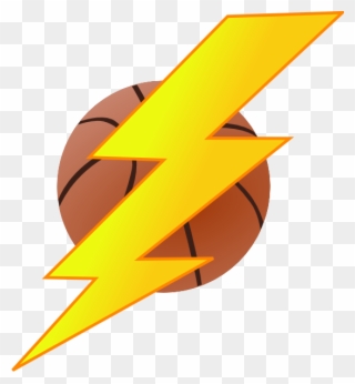 Oklahoma City Thunder Lightning Basketball Clip Art - Lightning With A Basketball - Png Download