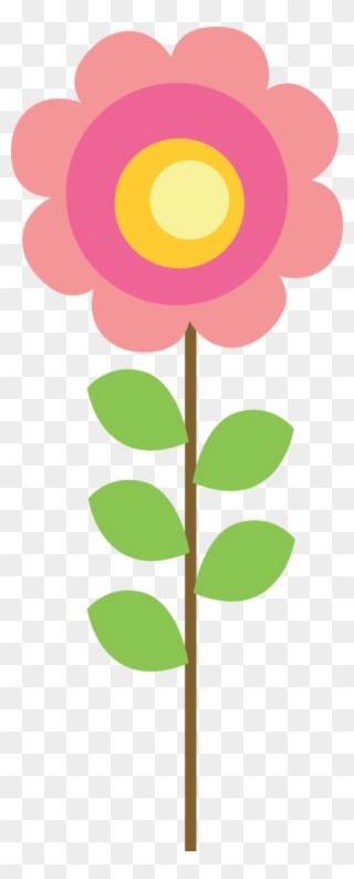 Clipart De Búhos De Colores - Passarinho Florzinha Png Transparent Png