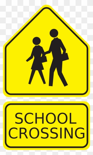 Oklahoma City Public Schools School Zone Pedestrian - School Zone Sign Bc Clipart