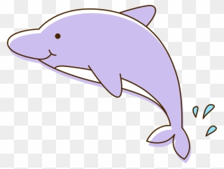 Common Bottlenose Dolphin Tucuxi Porpoise Clip Art - Delfin Dibujo Color - Png Download