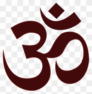Om Symbol Ganesha Hinduism Meditation - Om Clipart - Png Download