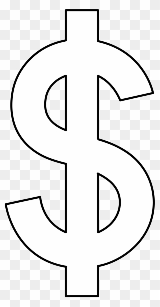 Codes For Insertion - Dollar Sign White Png Clipart
