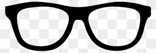 Geek Clipart Broken Glass - Cut Out Hipster Glasses - Png Download