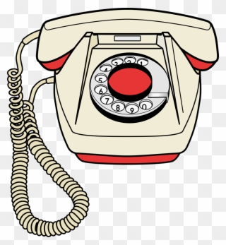 Telephone Clip Art Download - Old Fashioned Telephone Clipart - Png Download