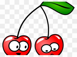 Cherry Clipart Cherrie - Cartoon Cherries With Faces - Png Download
