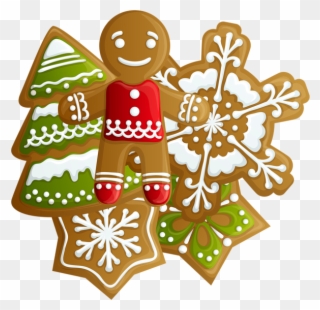 Transparent Christmas Gingerbread And Cookies Png Clipart - Free Christmas Cookies Clip Art