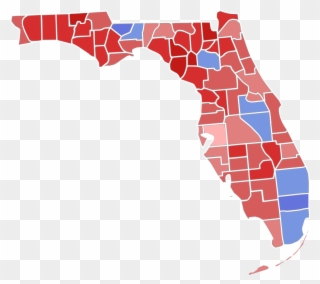 Florida 2016 Election Results By County Clipart