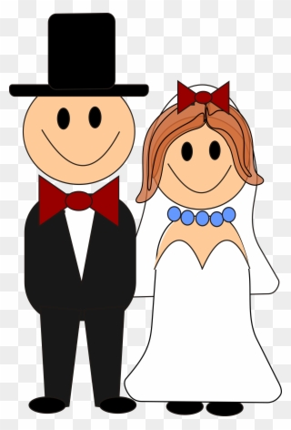 Bride And Groom Graphics Free This Cute - Cartoon Bride And Groom Clipart