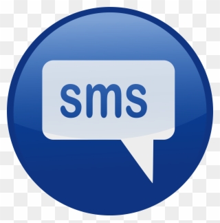Phone Clipart Blue - Icono De Mensaje De Texto - Png Download