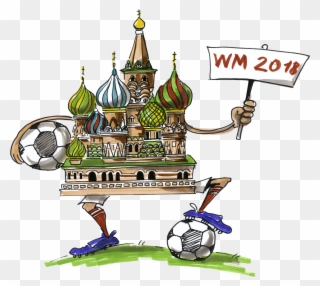 Fussball Russland Wm - Fußball Wm 2018 Comic Clipart
