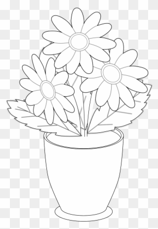 Vase Clipart Clip Art - Draw The Flower Vases - Png Download