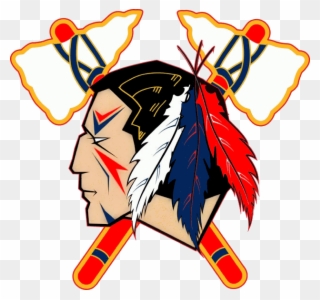 Indian Head Logo Clip Art Indians Tomahawk Image - Johnstown Tomahawks Logo - Png Download