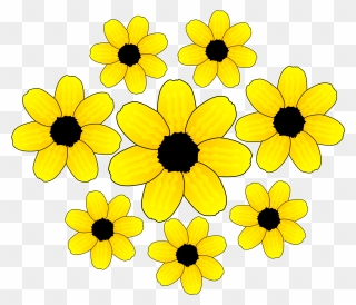 Maple Leaf Flower Clip Art At Clipart - Yellow Flower Clip Art - Png Download