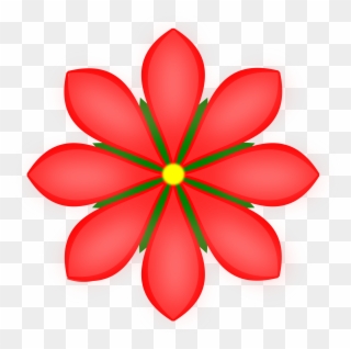 Petal Clipart Red Flower - Desenho De Flores Vermelhas Png Transparent Png