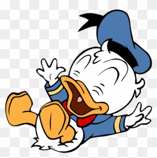 Baby Donald Laughing - Disney Baby Donald Duck Clipart