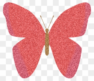 Free Glitter Butterfly Clipart - Glitter Butterfly Clipart - Png Download