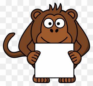 Sorry - Animal Holding A Sign Clipart