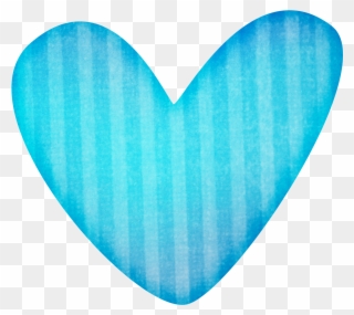 More Heart Clipart - Clip Art Blue Heart - Png Download