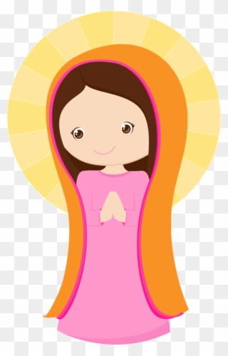 Virgen María, Ruega Por Nosotros - Virgen Maria De Guadalupe Caricatura Clipart