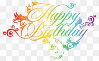 Colorful Happy Birthday Png Clipart Pictureu200b Gallery - Transparent Happy Birthday Png