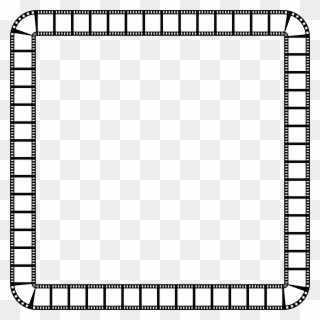 Clipart Film Strip Square Frame - Frame Clipart Black And White - Png Download