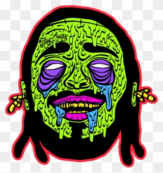 Zombie Post - Post Malone Clip Art - Png Download
