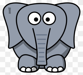 Sorry - Cartoon Elephant Face Clipart