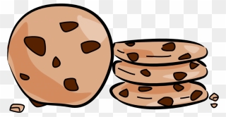 Cookie Clip Art Clipart Chocolate Chip Cookie Biscuits - Transparent Background Cookies Clipart - Png Download