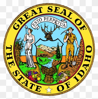 Idaho Cliparts - Great Seal Of Idaho - Png Download