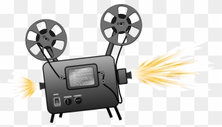 Projector Panda Free Images - Movie Projector Clipart