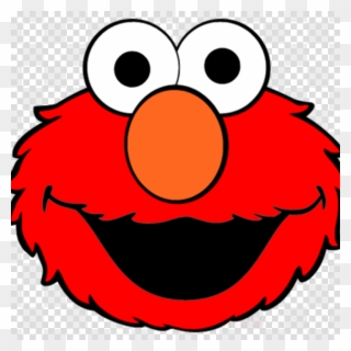 Elmo Face Stencil Clipart Elmo Cookie Monster Big Bird - Elmo Dibujo - Png Download