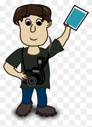 Photography Image Photographer Clip Art Free - Photographer Vector Character - Png Download