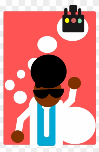 Disco Dude Clip Art - Drawing - Png Download