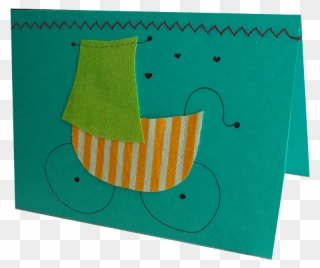 Textilkarte ☆ Zur Geburt - Construction Paper Clipart