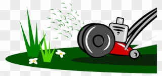 Grass Lawn Mower Cartoon Clipart