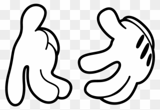 Mickey Mouse Hands Drawing At Getdrawings - Mickey Mouse Hands Png Clipart