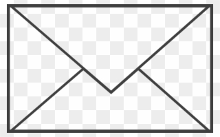 Black And White Picture Of Envelope Clipart Envelope - Letter Black And White - Png Download