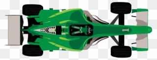 Green Racing Cliparts - Race Car Clipart Top View - Png Download