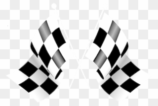 Racing Flags Clip Art - Checkered Flag Transparent Background - Png Download