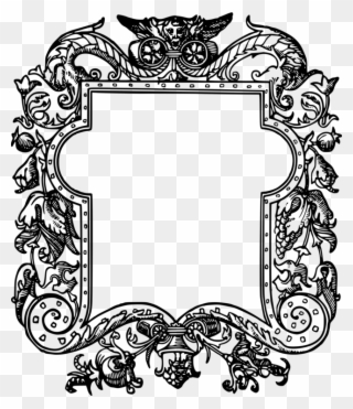 Picture Frames Drawing Ornament Decorative Arts Line - Frame Drawing Png Clipart