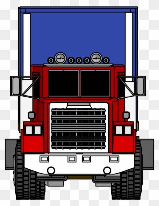 Download - Front Of A Big Truck Clipart