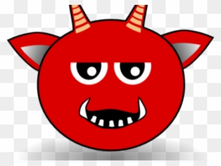 Devil Clipart Gambar - Cartoon Devil Head - Png Download