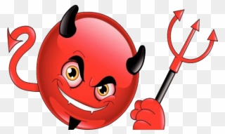 Satan Clipart Devil Emoji - Devil Emoticon Png Transparent Png