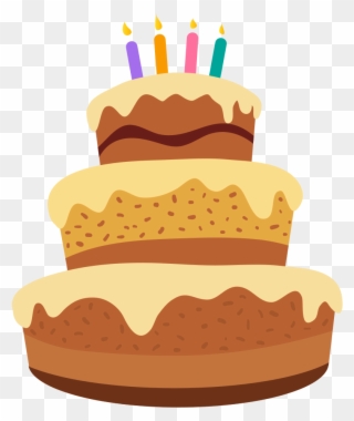 Open - Happy Birthday Cake Cartoon Clipart