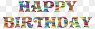 Happy Birthday Party Computer Icons Pdf - Happy Birthday Typography Png Clipart