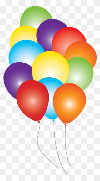 Rainbow Party Balloons - Rainbow Balloons Png Clipart