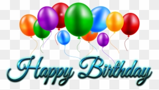 Balloon Desktop Wallpaper Clip Art - Happy Birthday Logo Png Transparent Png