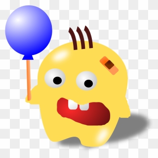 Hot Air Balloon Drawing Cartoon Speech Balloon - Monster With Balloon Clipart