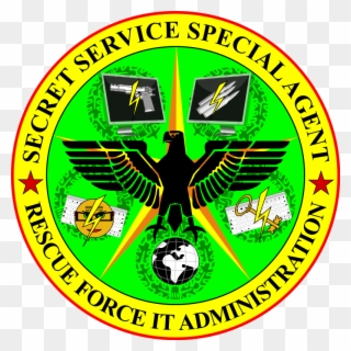 Secret Service Special Agent Rescue Force It Administration - Vinyl Stroboskopscheibe Clipart