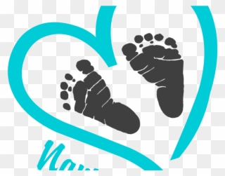 Free Baby Winsome Ideas - Heart With Baby Footprints Clipart